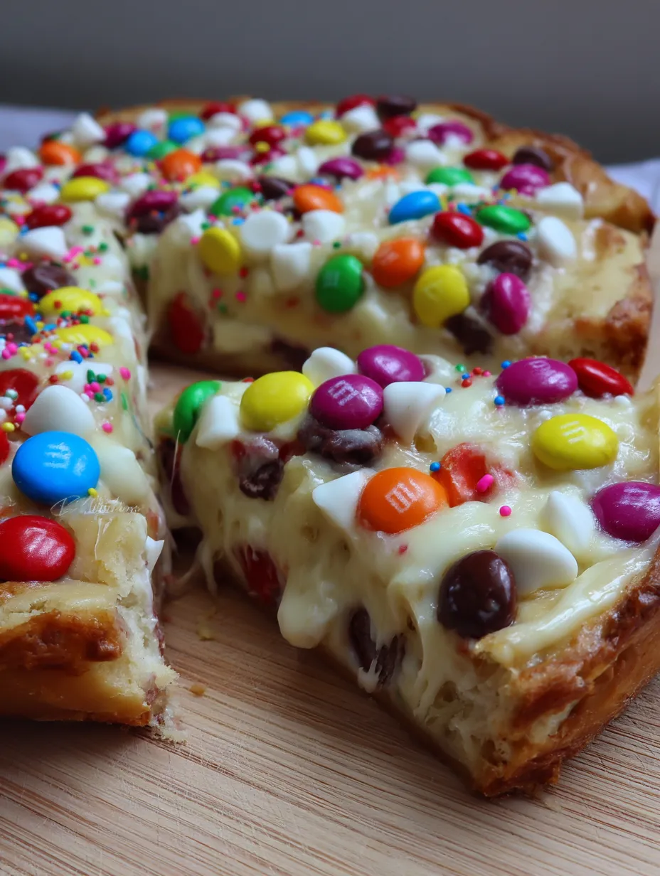 Easy White Chocolate Brownie Pizza