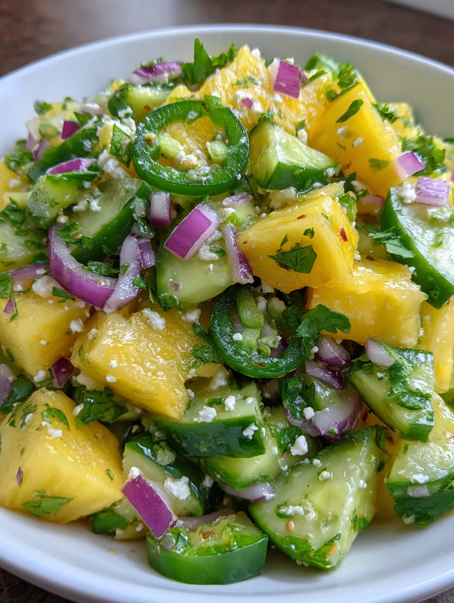 Pineapple Cucumber Salad