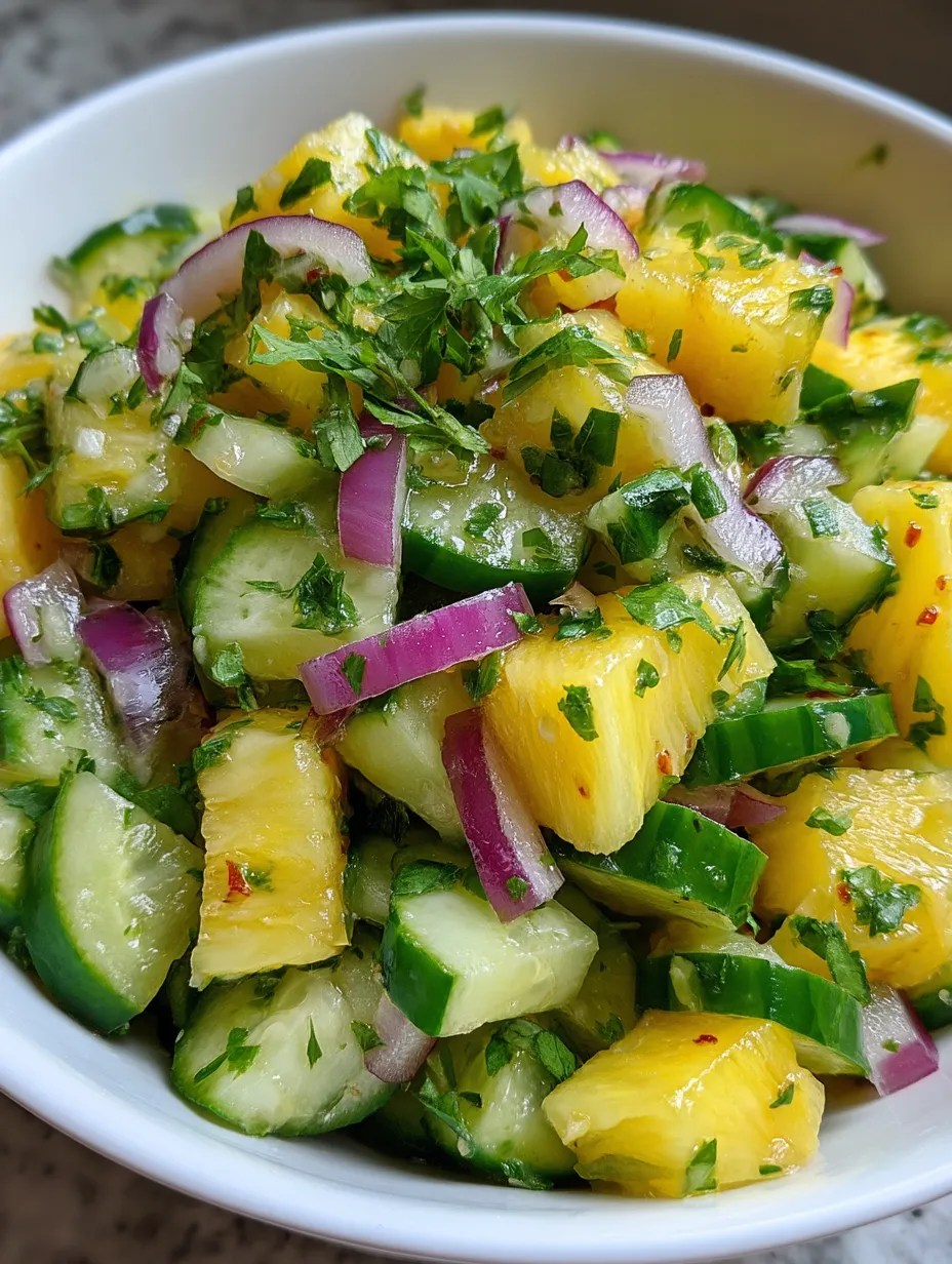 Pineapple Cucumber Salad