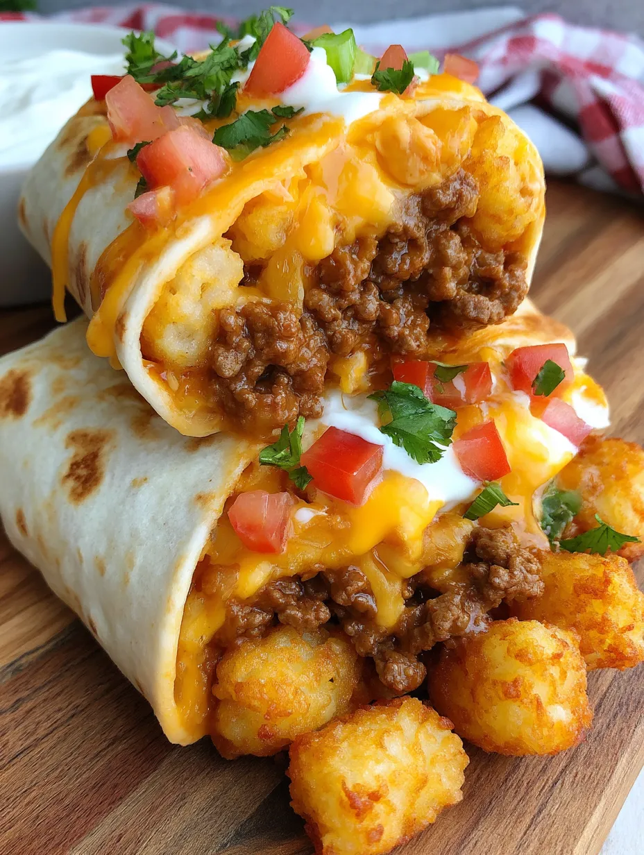 Cheesy Potato Burritos
