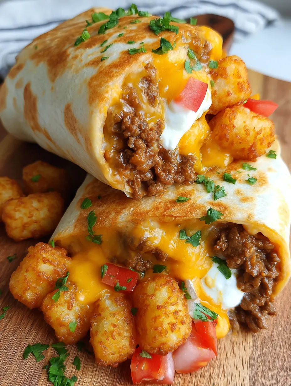 Cheesy Potato Burritos