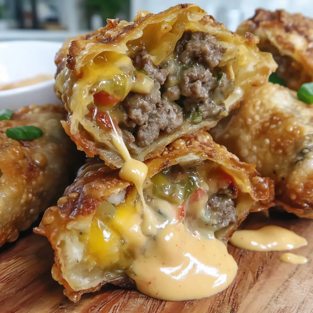 Cheeseburger Egg Roll Recipe