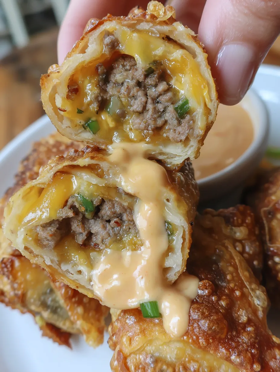 Cheeseburger Egg Roll Recipe