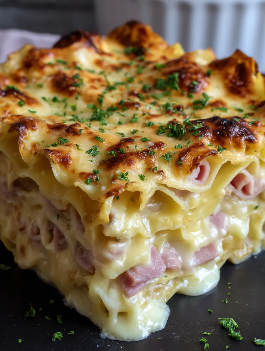 Lasagna with Ham and Cheese