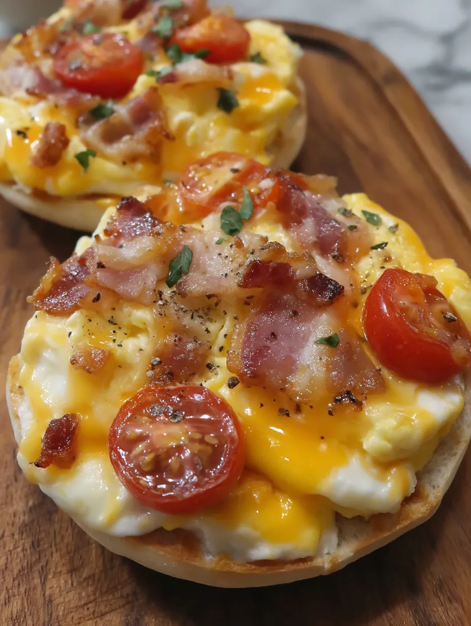English Muffin Breakfast Pizza