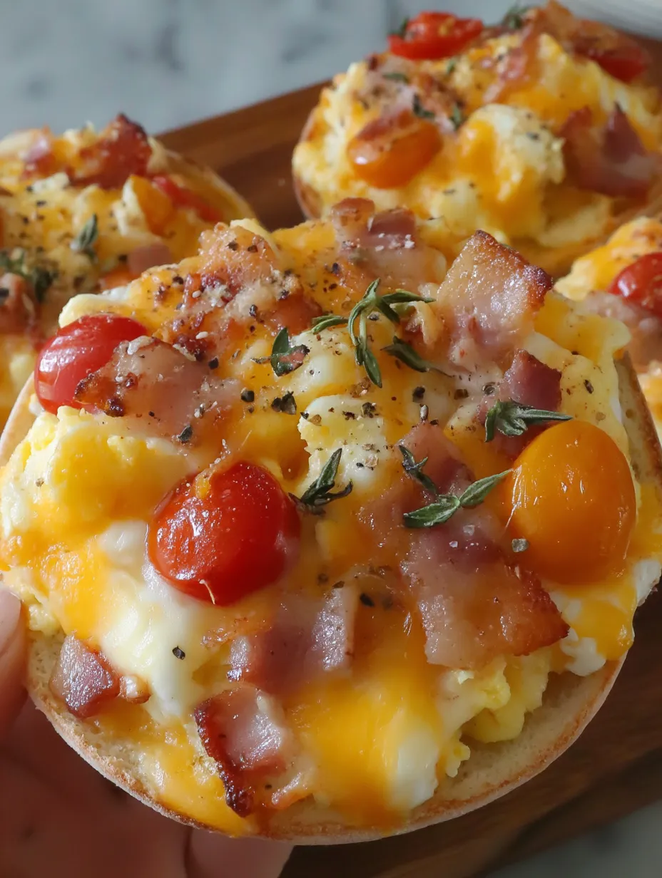 English Muffin Breakfast Pizza