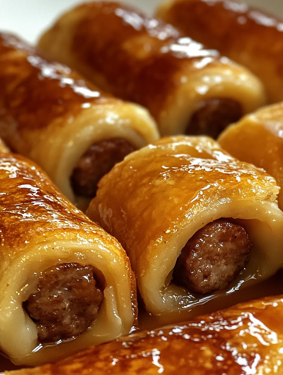 Sausage French Toast Roll-Ups