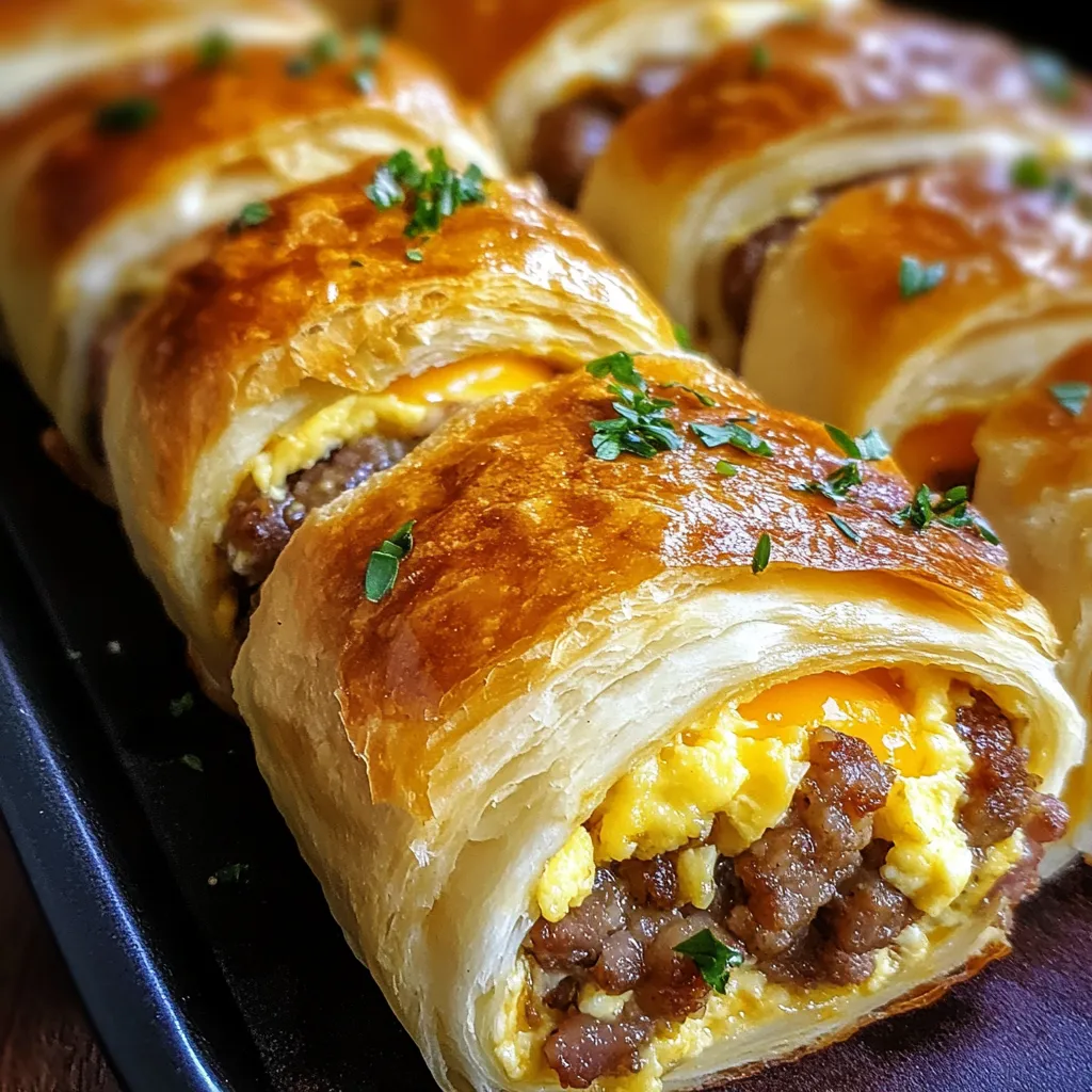 Sausage Egg & Cheese Roll-Ups
