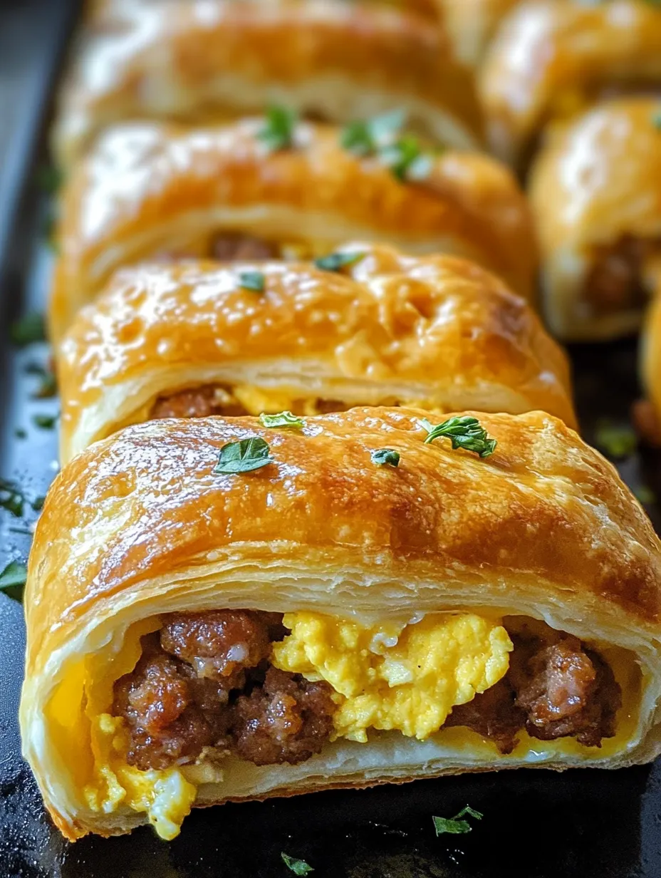 Sausage Egg & Cheese Roll-Ups