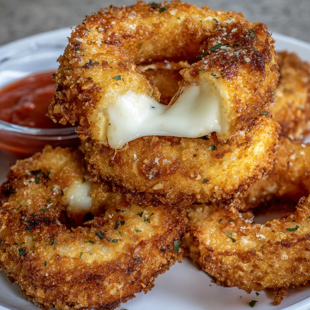 Cheesy Onion Rings