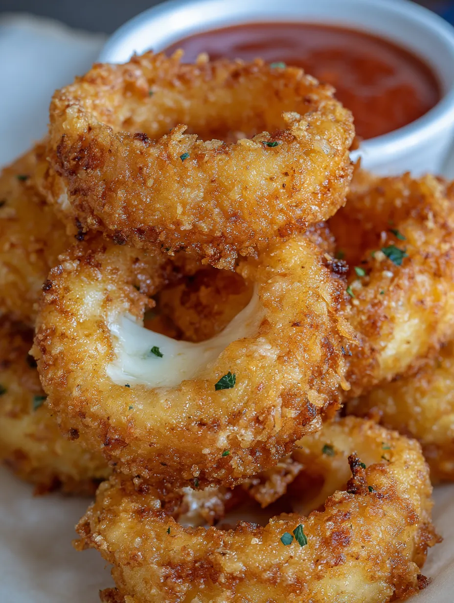 Cheesy Onion Rings