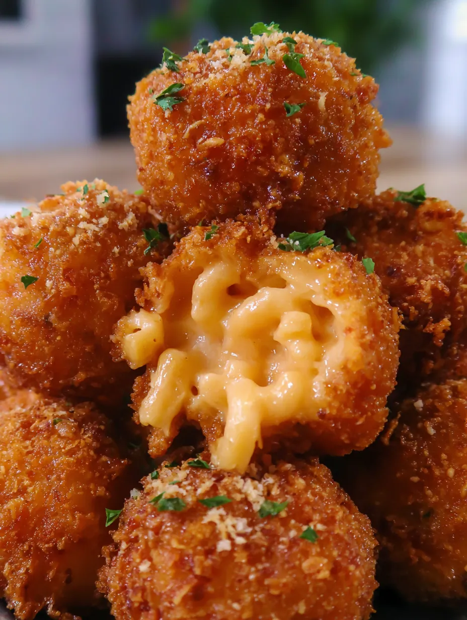 Crispy Fried Mac and Cheese Balls