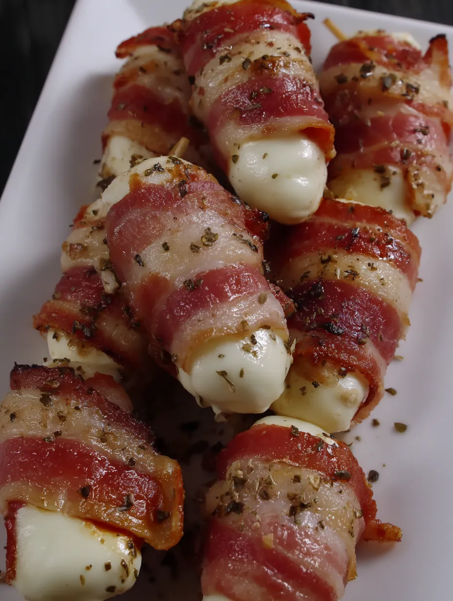 Bacon-Wrapped Mozzarella Sticks