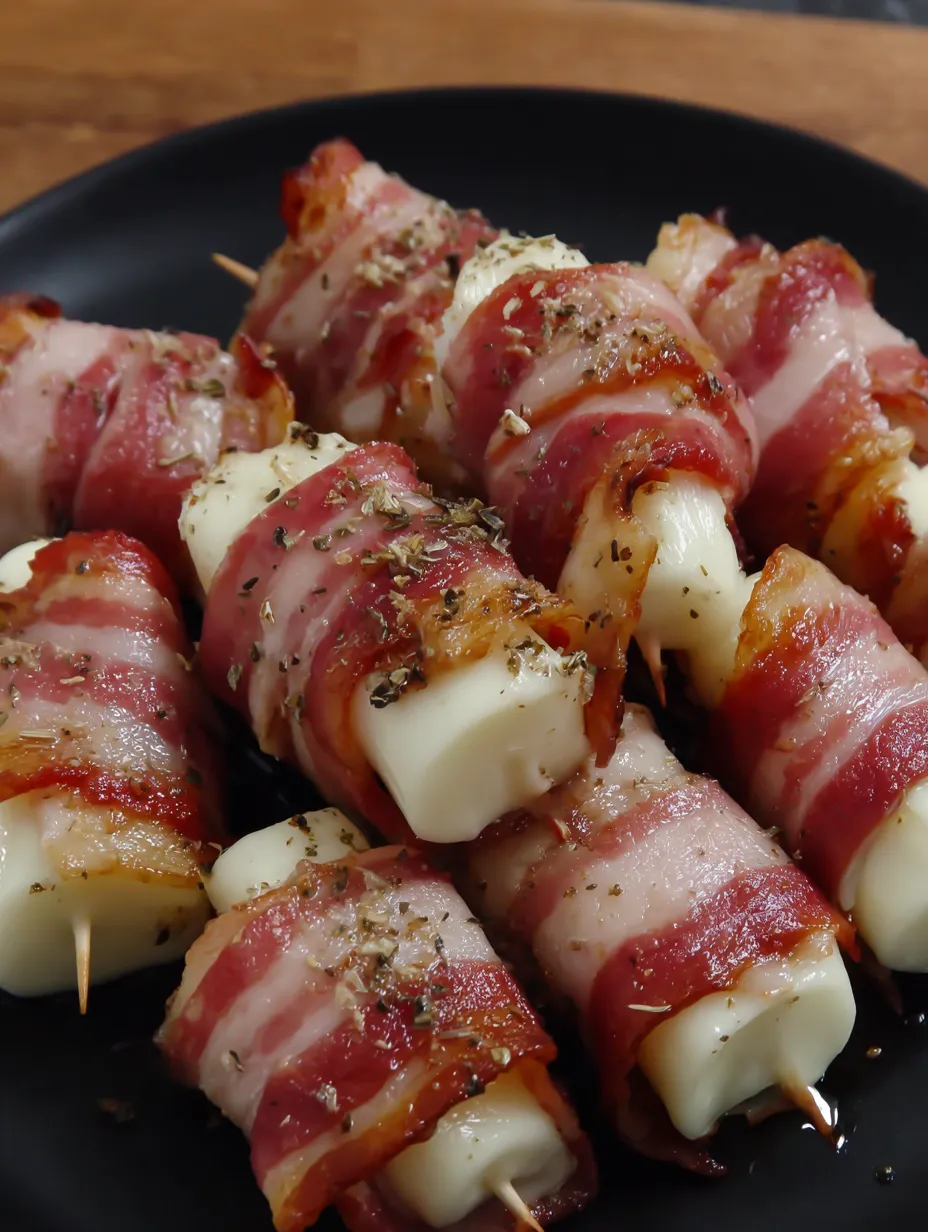 Bacon-Wrapped Mozzarella Sticks