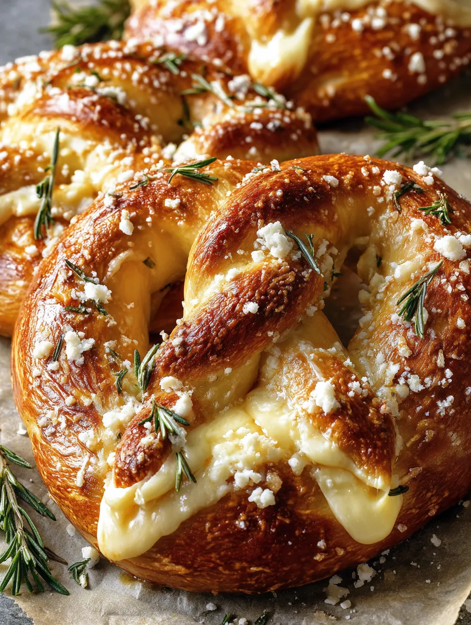 Mozzarella Stuffed Soft Pretzels