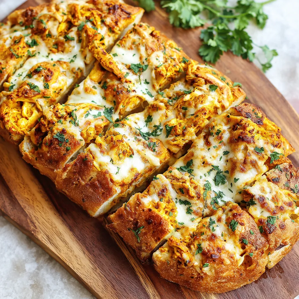 Tandoori Chicken Garlic Bread