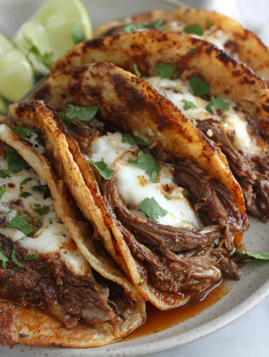 Birria Tacos with Consomme