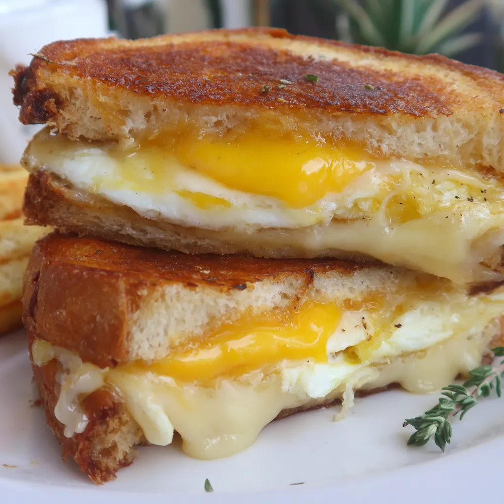 Fried Egg Grilled Cheese Sandwich
