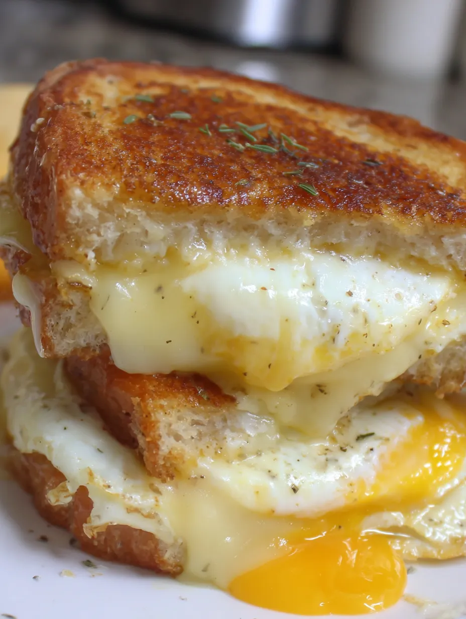 Fried Egg Grilled Cheese Sandwich