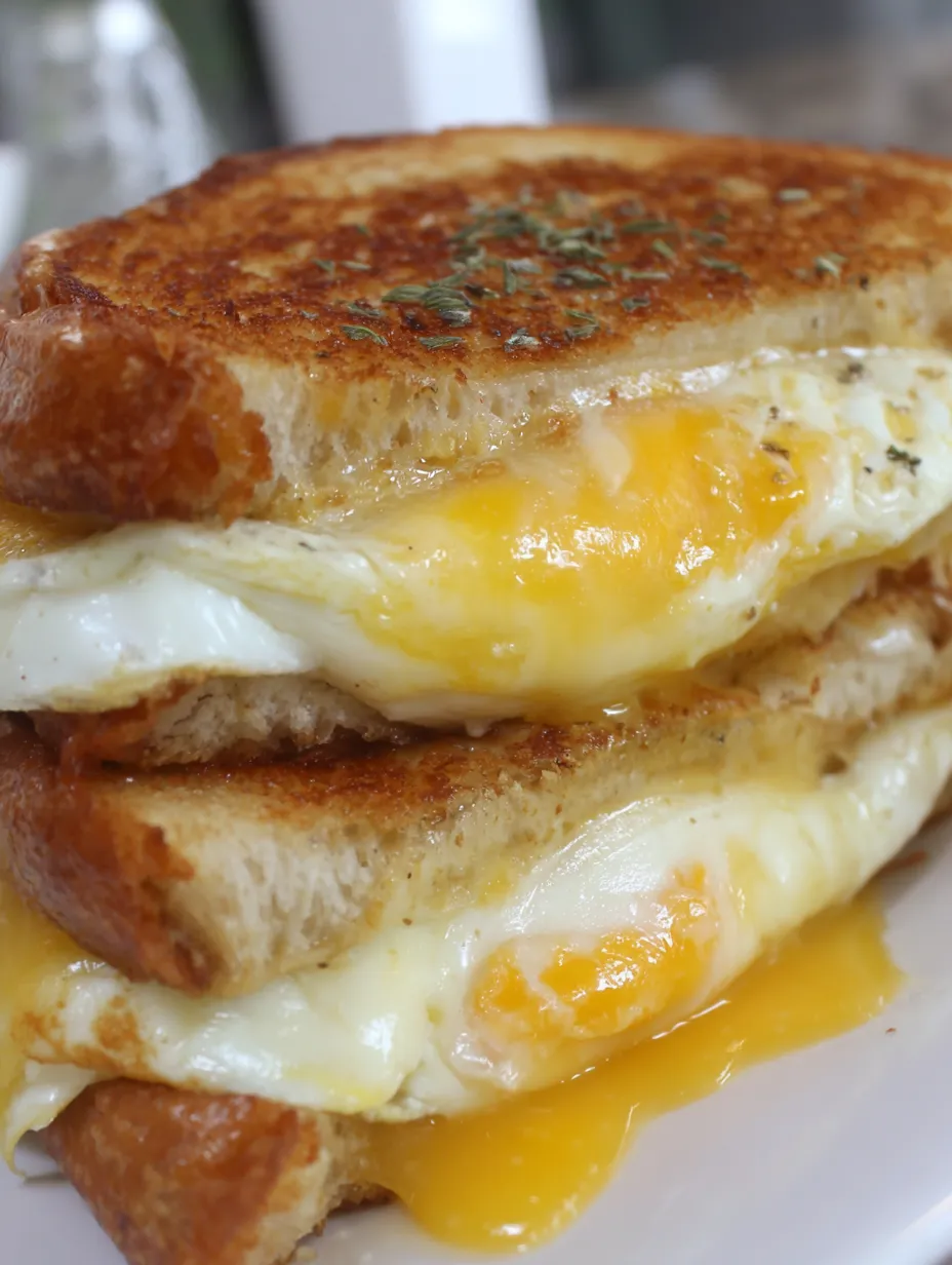 Fried Egg Grilled Cheese Sandwich