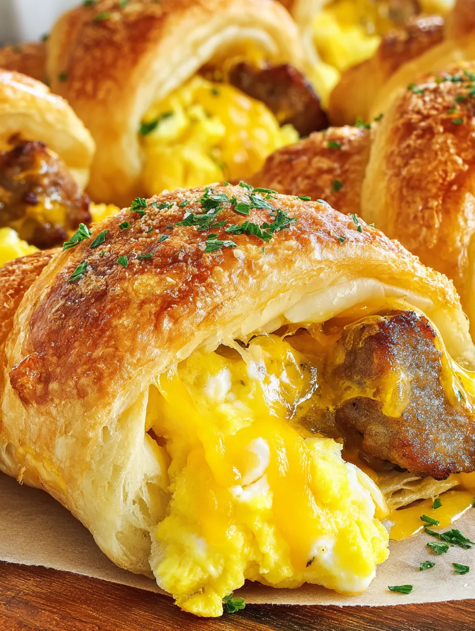 Breakfast Crescent Rolls
