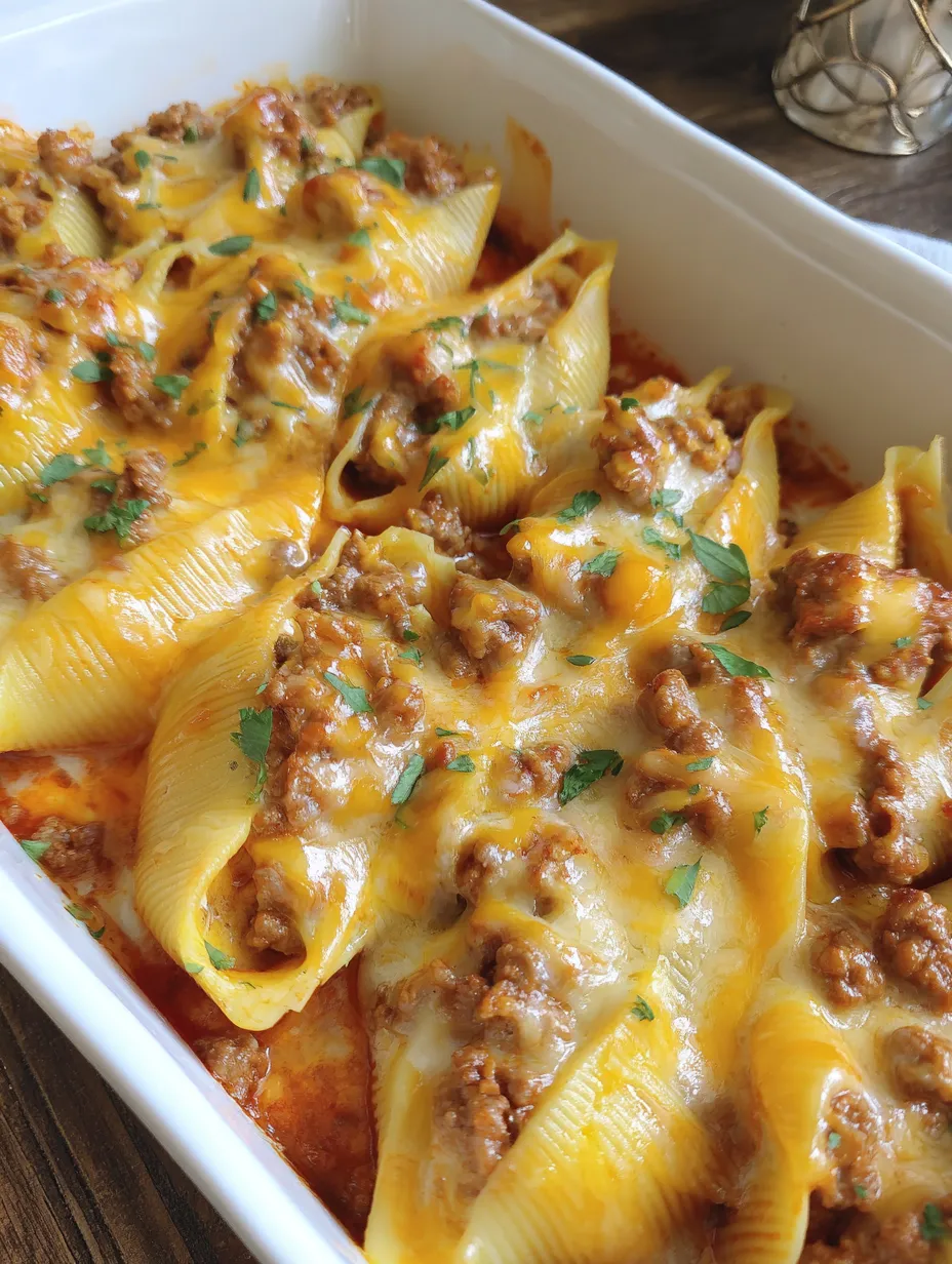 Cheesy Taco Stuffed Pasta Shells