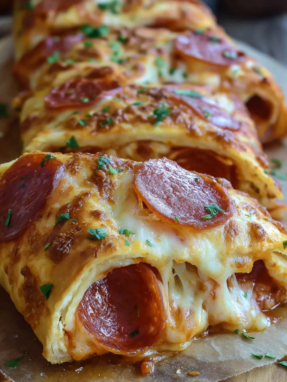 Cheesy Pepperoni Stromboli