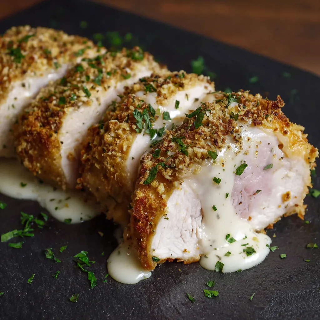 Chicken Cordon Bleu Recipe with Sauce