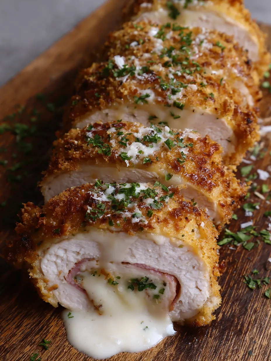Chicken Cordon Bleu Recipe with Sauce