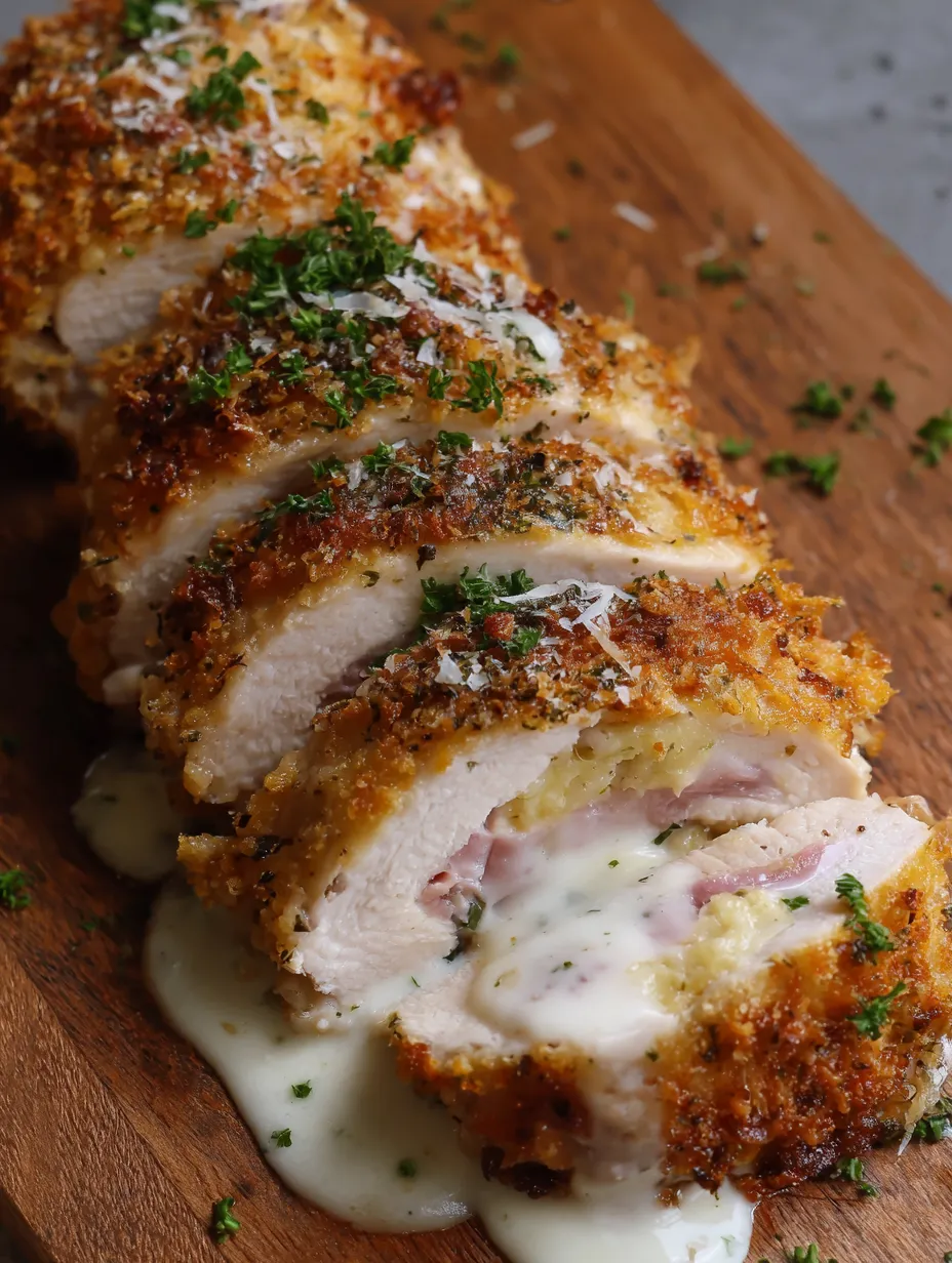 Chicken Cordon Bleu Recipe with Sauce