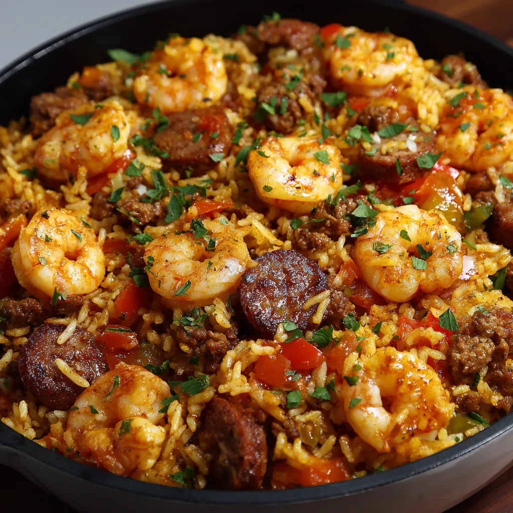 Shrimp Sausage Dirty Rice Recipe