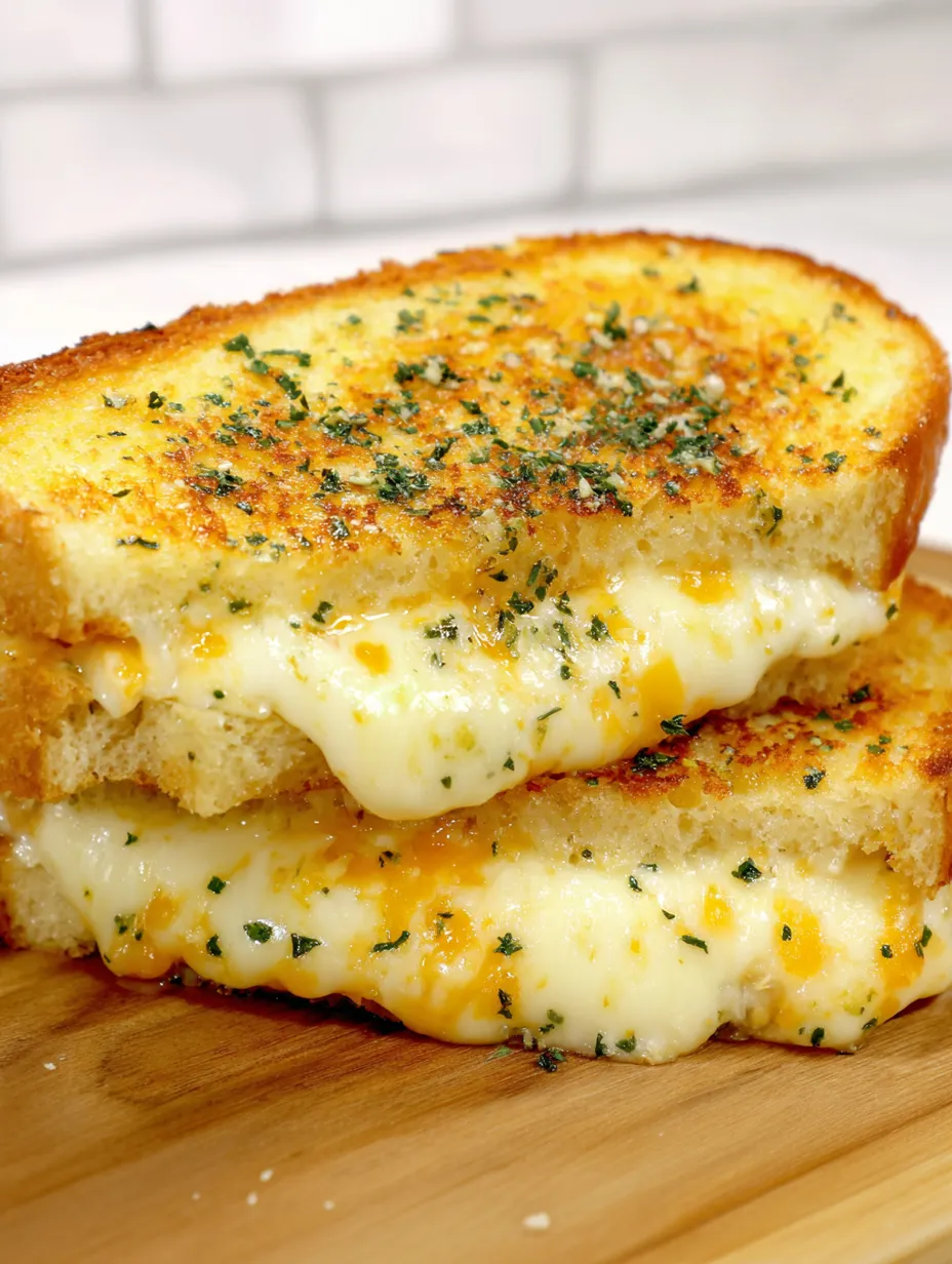 Garlic Bread Grilled Cheese