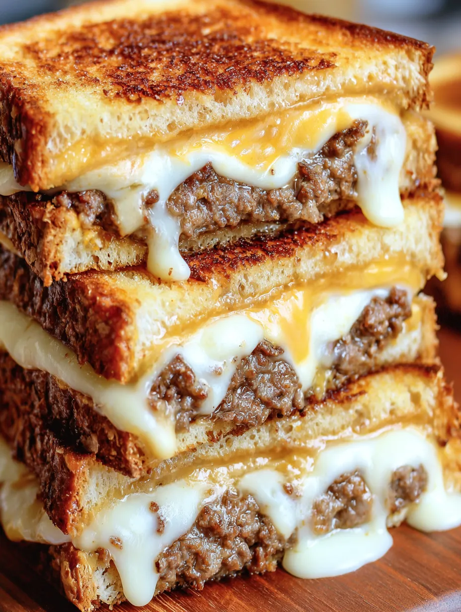 Cheesy Patty Melts with Special Sauce