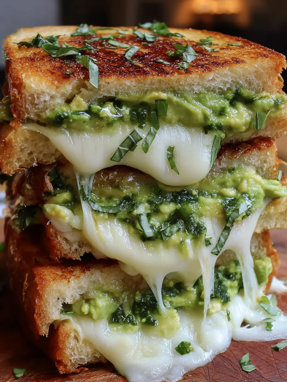 Creamy Avocado Grilled Cheese