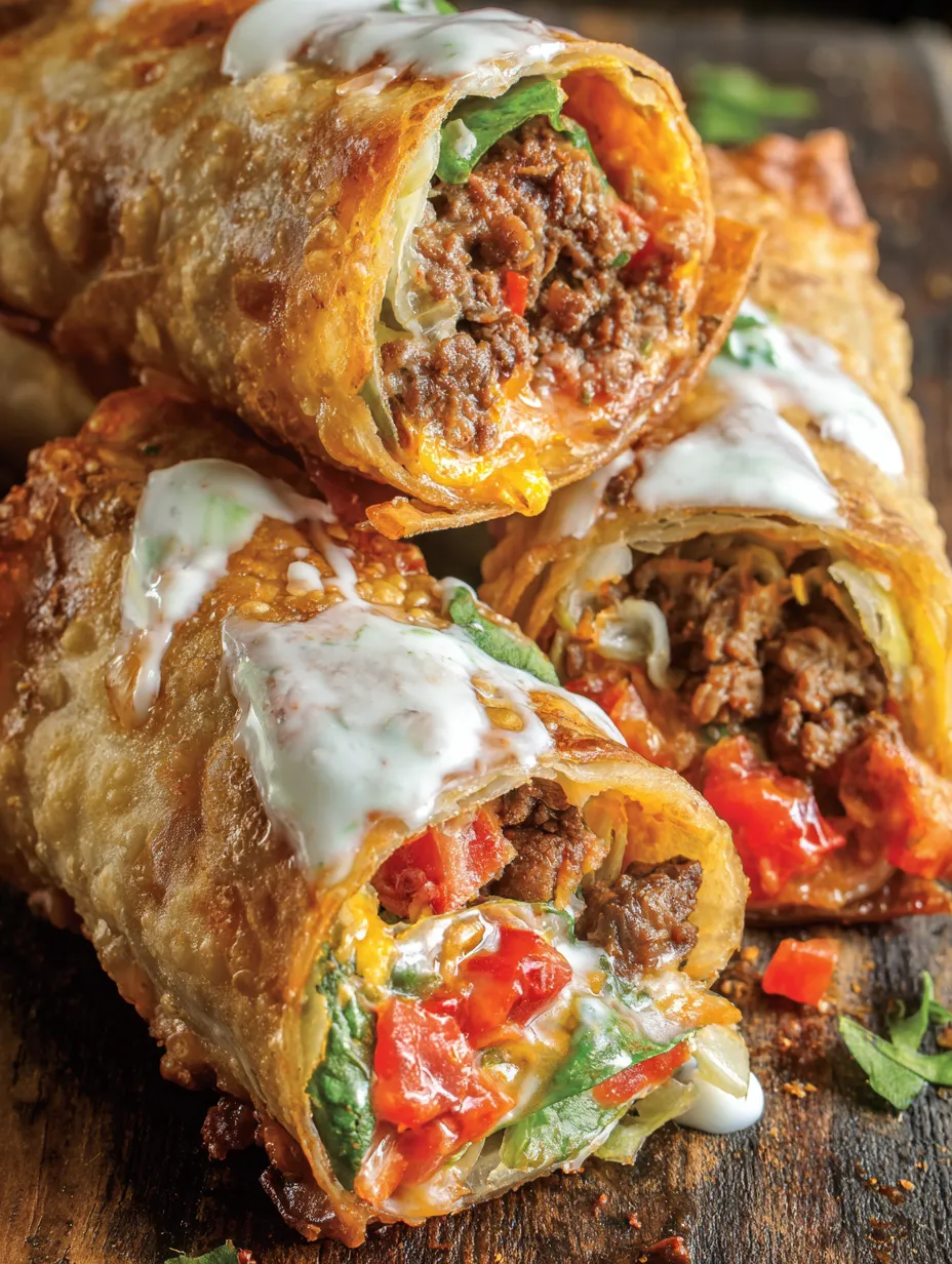 Nacho Egg Rolls