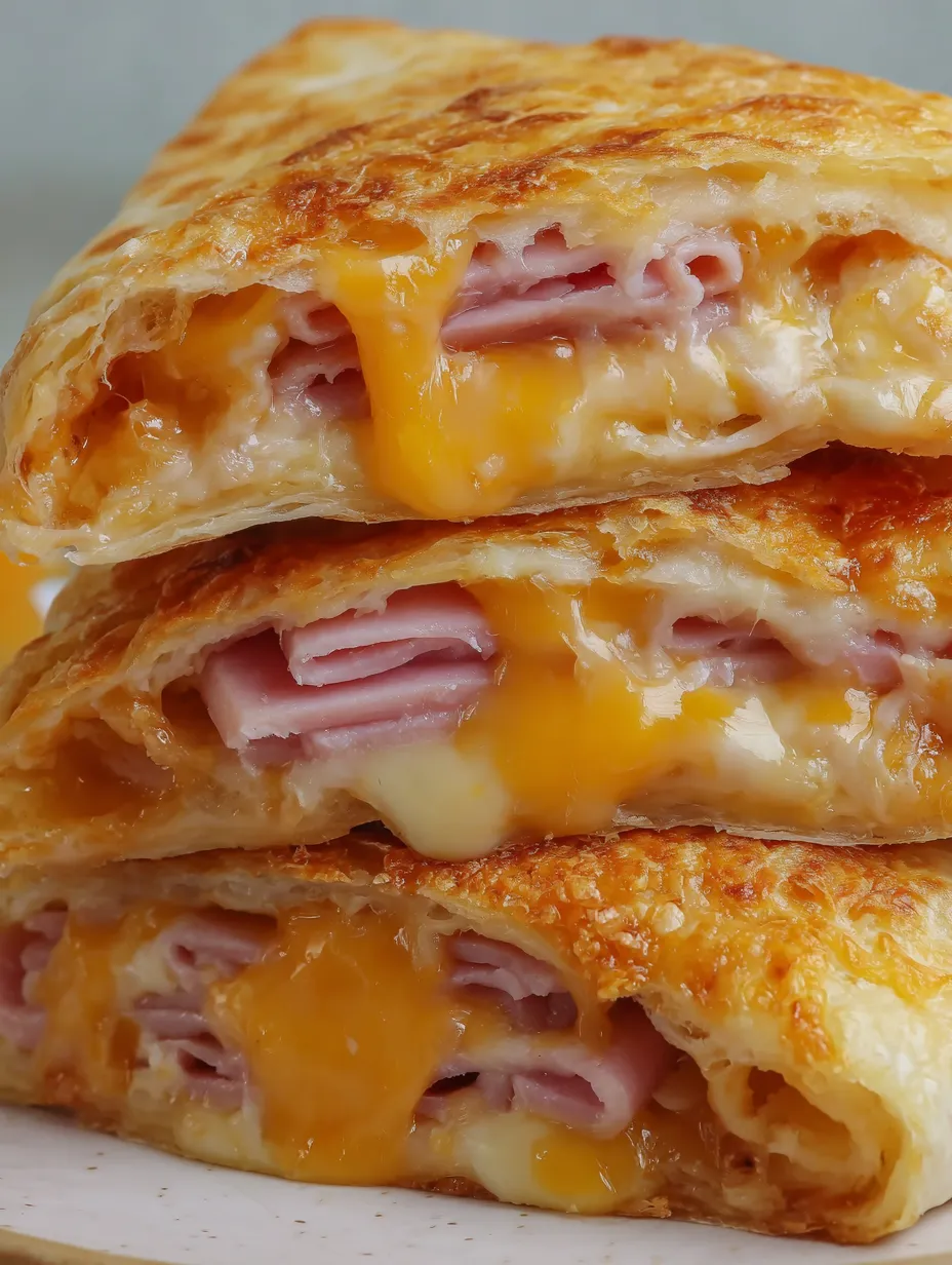 Easy Air Fryer Ham and Cheese Pockets