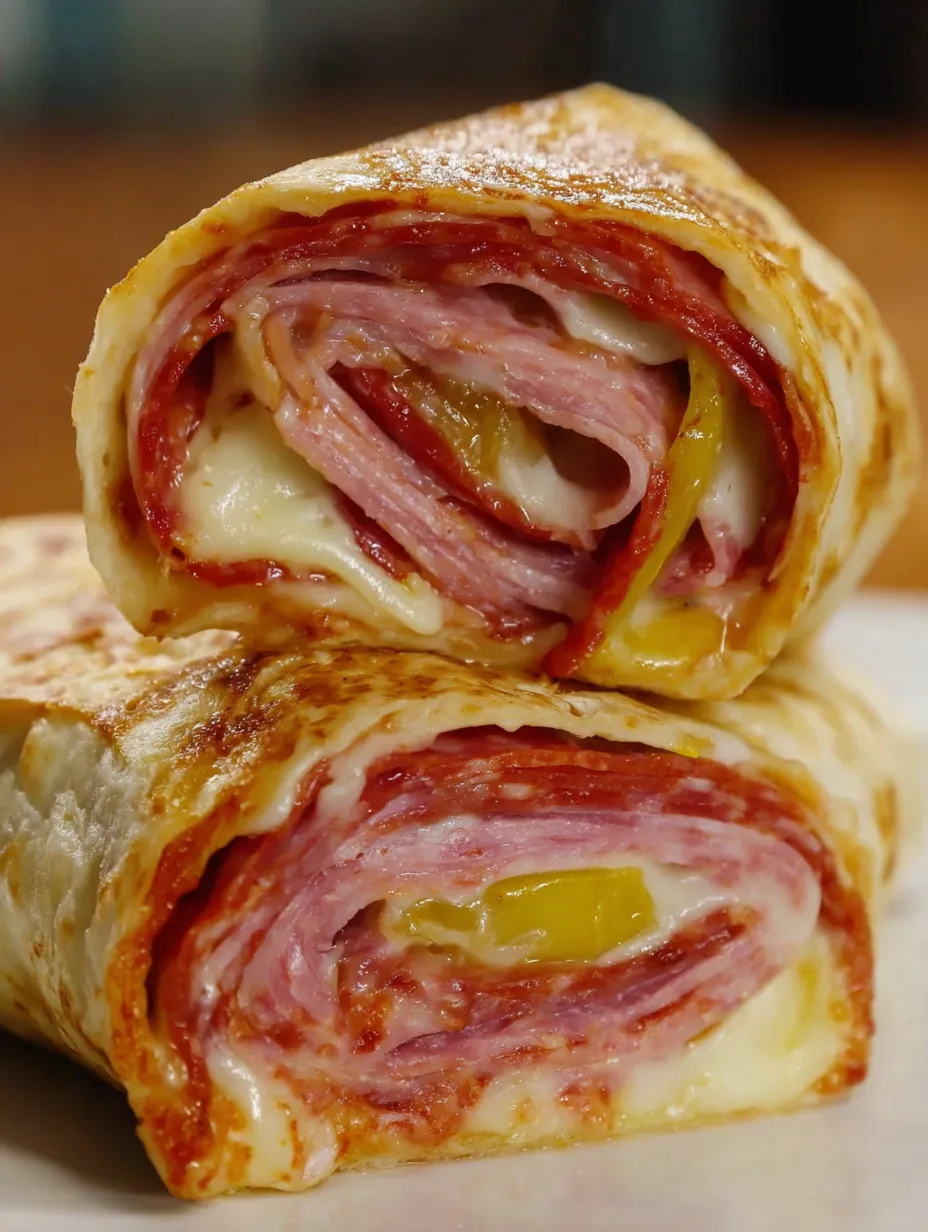 Easy Air Fryer Hot Italian Wraps