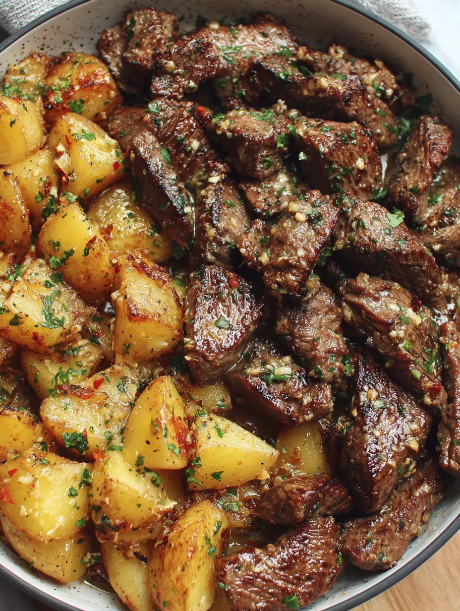 Garlic Butter Steak and Potatoes