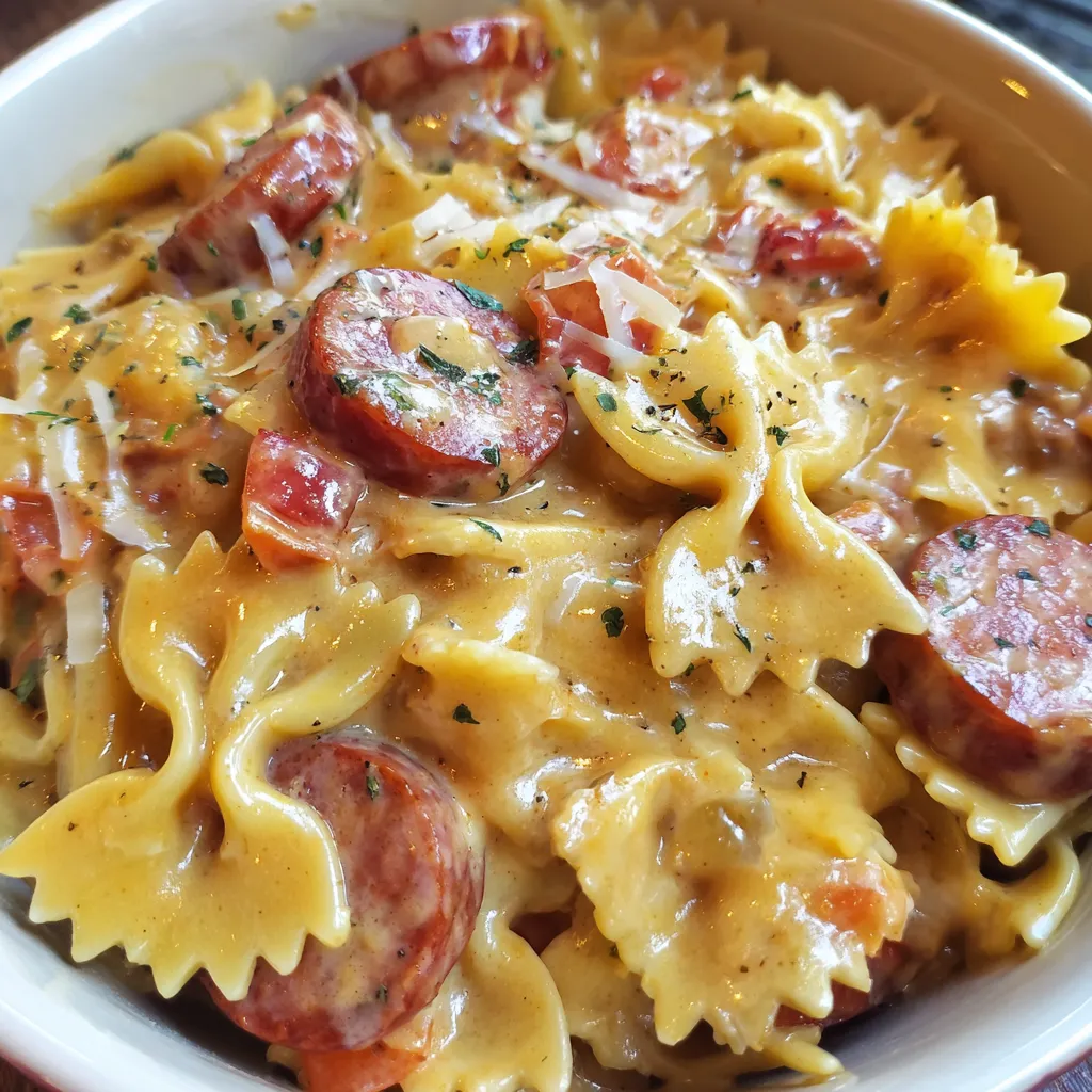 One Pot Smoked Sausage Pasta