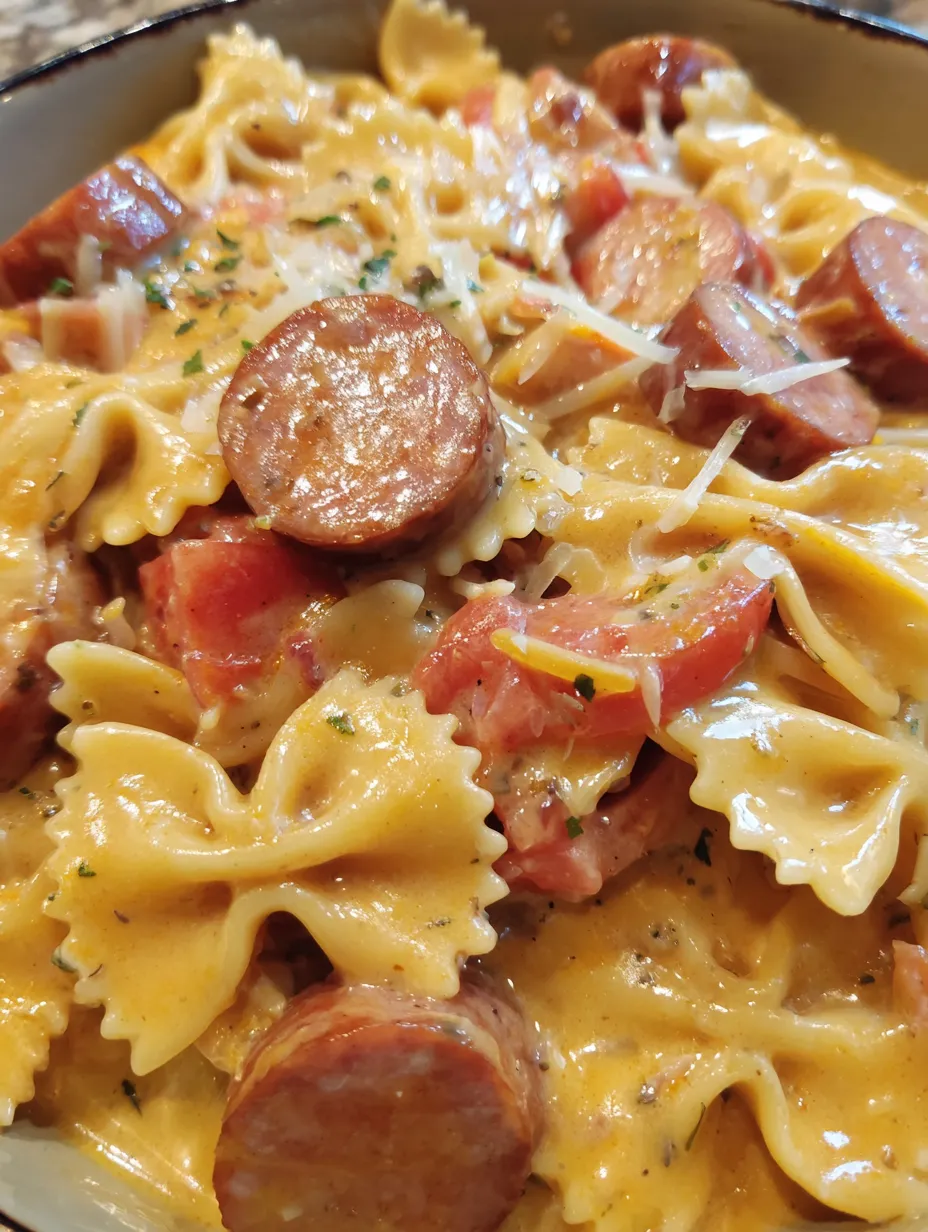 One Pot Smoked Sausage Pasta