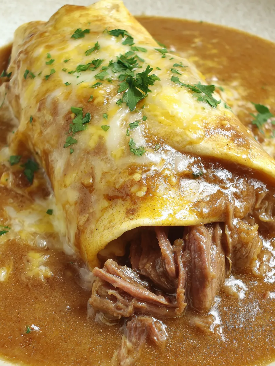 Creamy Chile Colorado Burritos