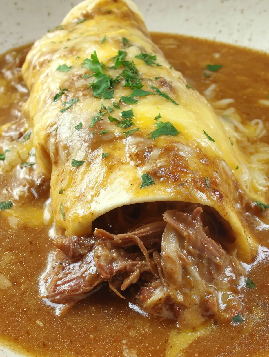 Creamy Chile Colorado Burritos