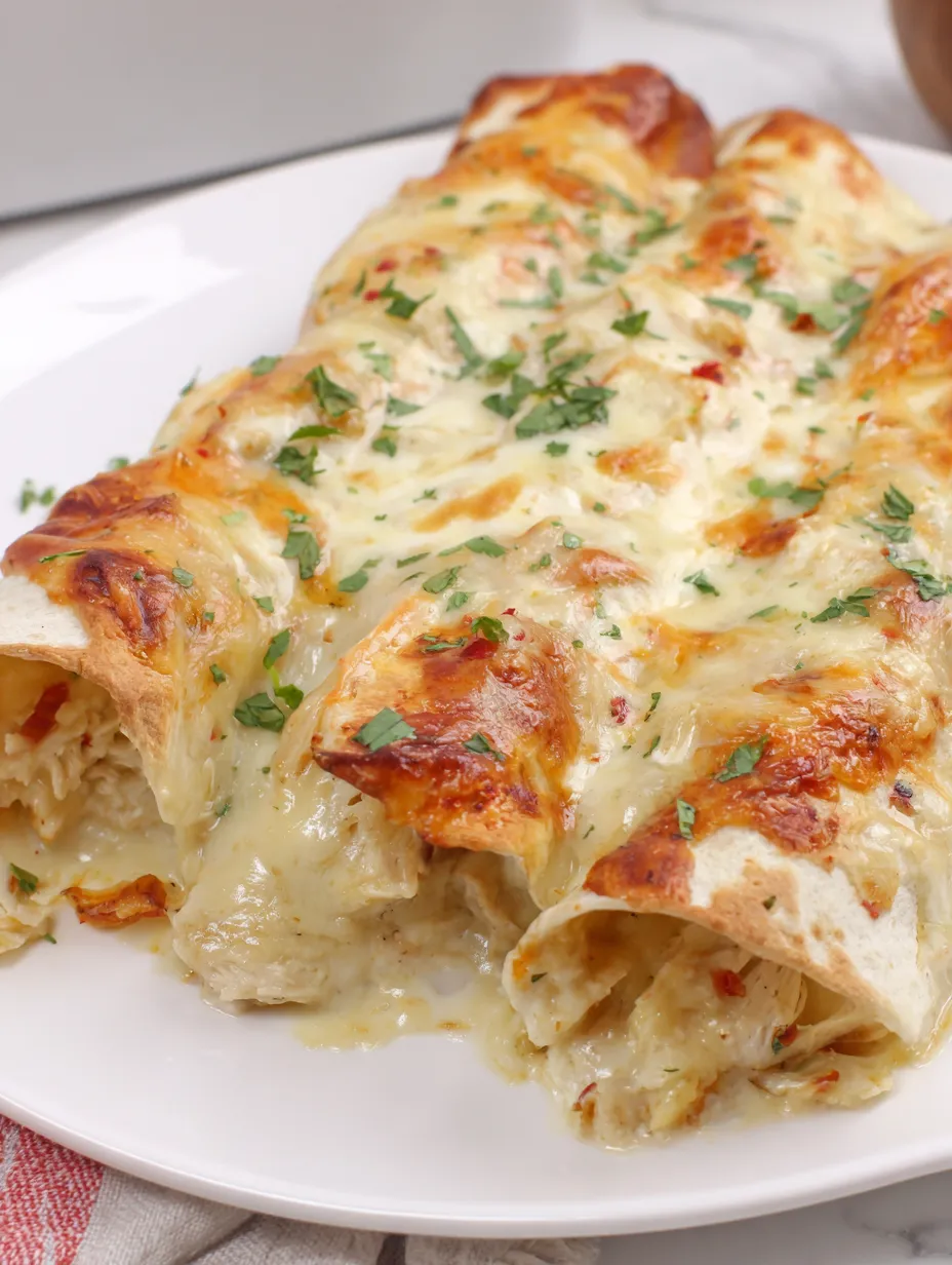 White Chicken Enchiladas