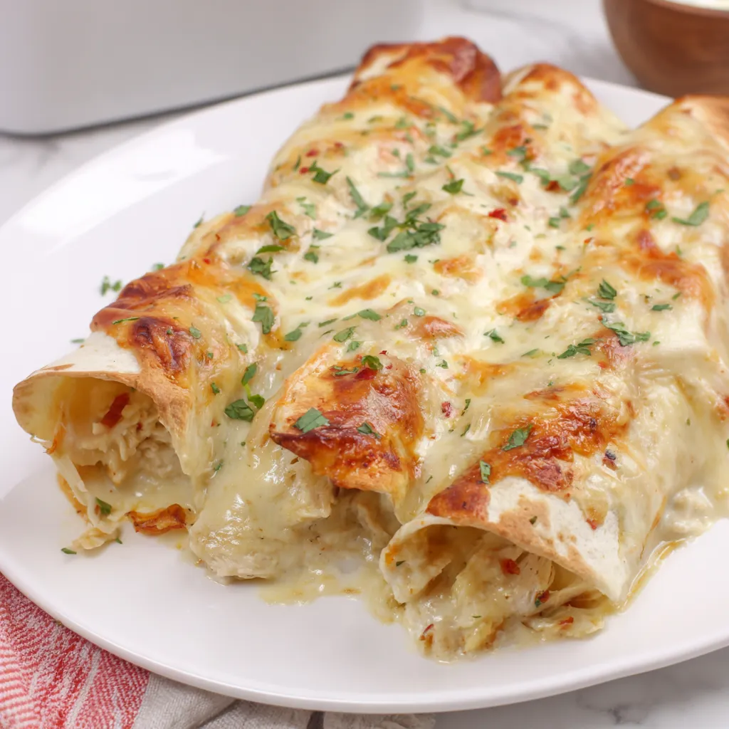 White Chicken Enchiladas