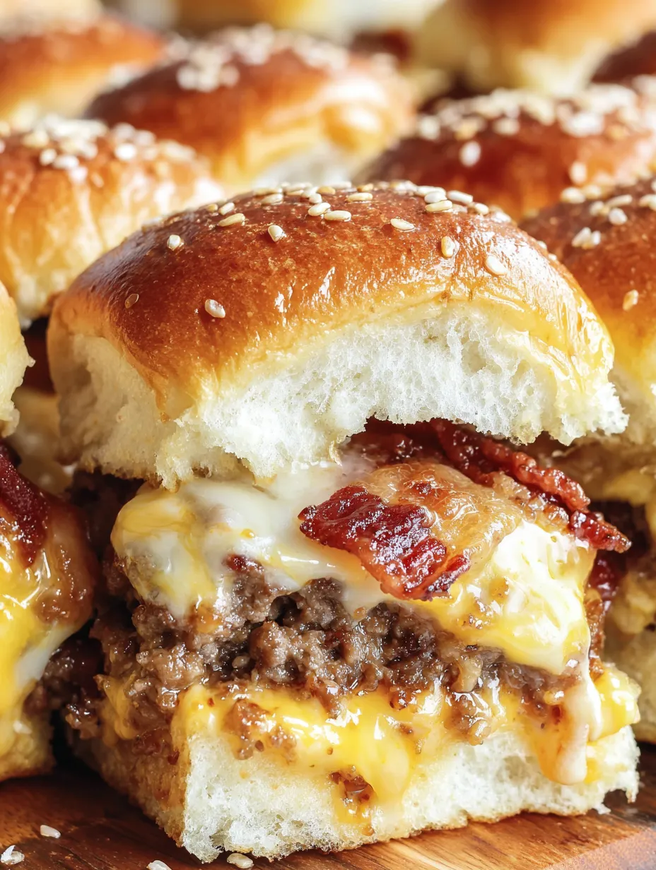Bacon Cheeseburger Sliders