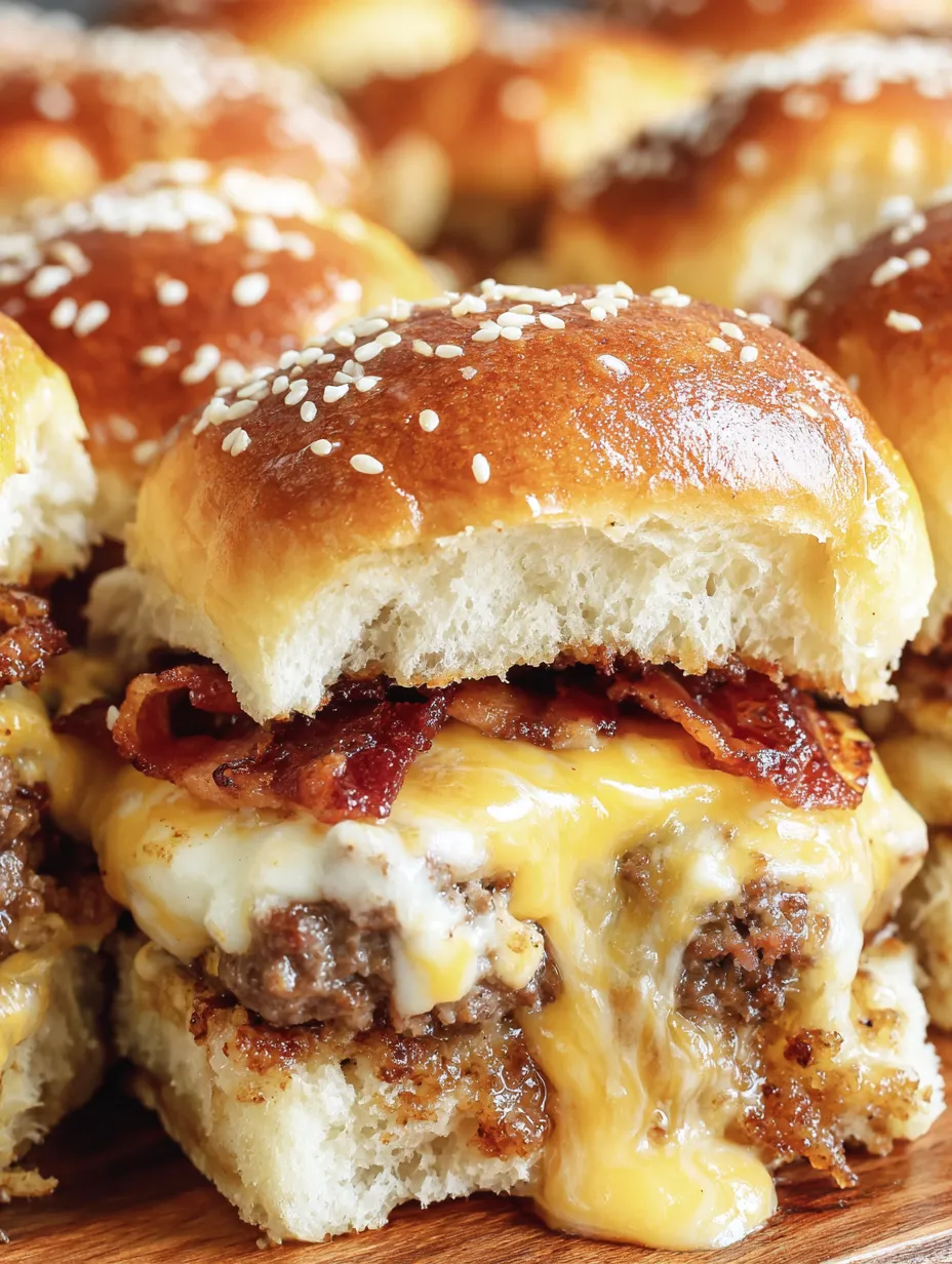 Bacon Cheeseburger Sliders