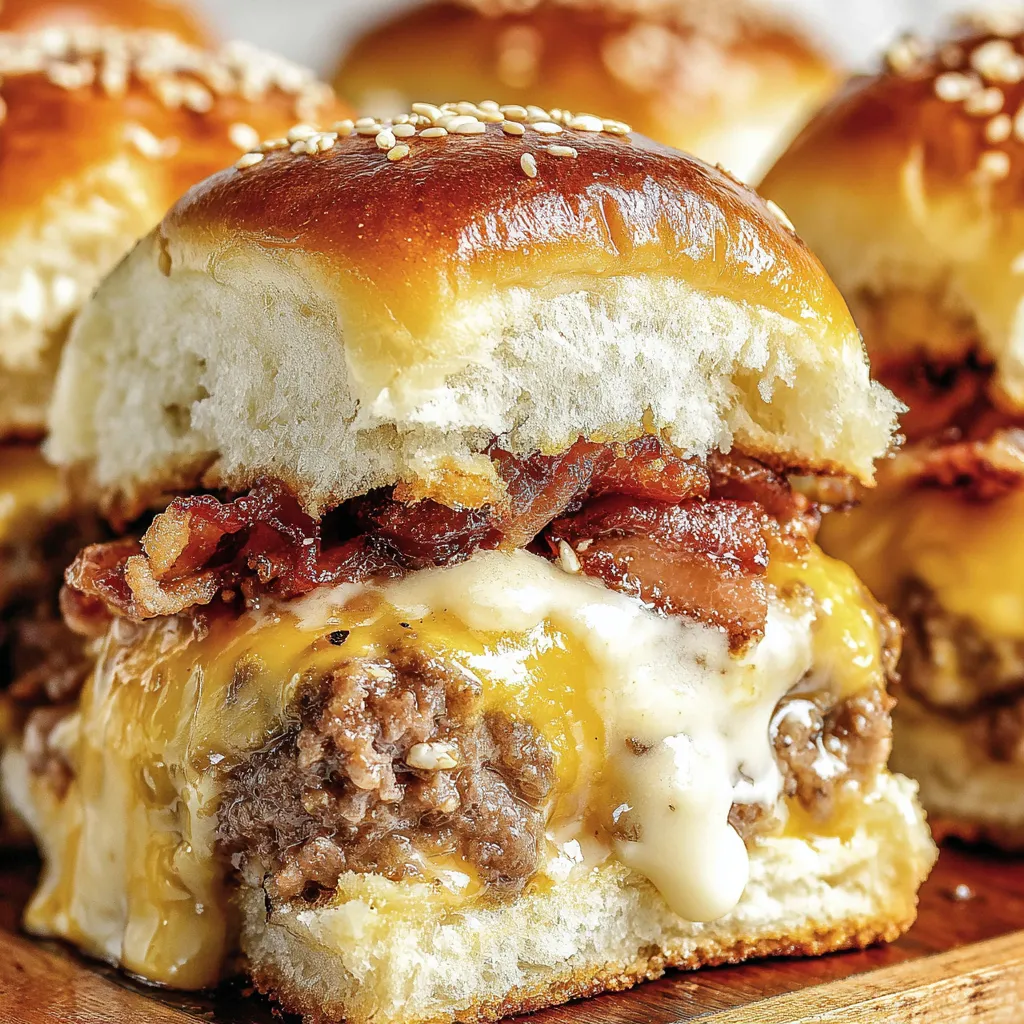 Bacon Cheeseburger Sliders