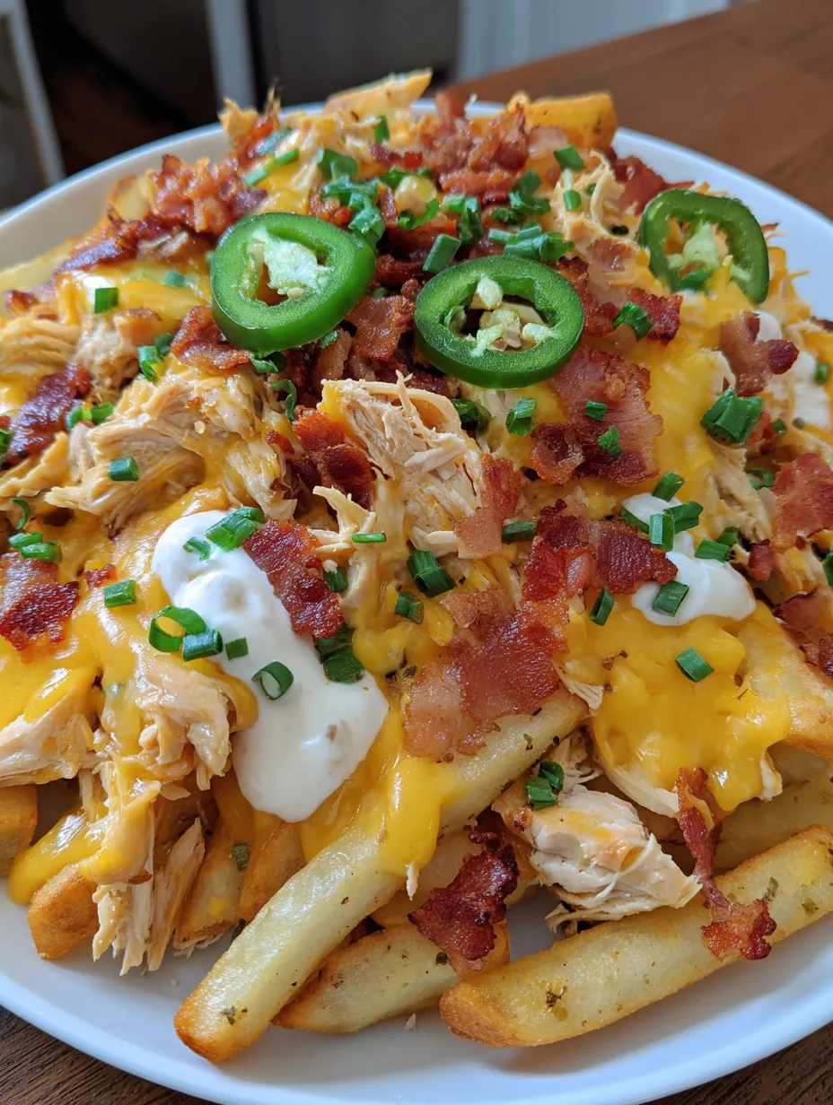 Jalapeño Bacon Ranch Chicken Cheese Fries Recipe