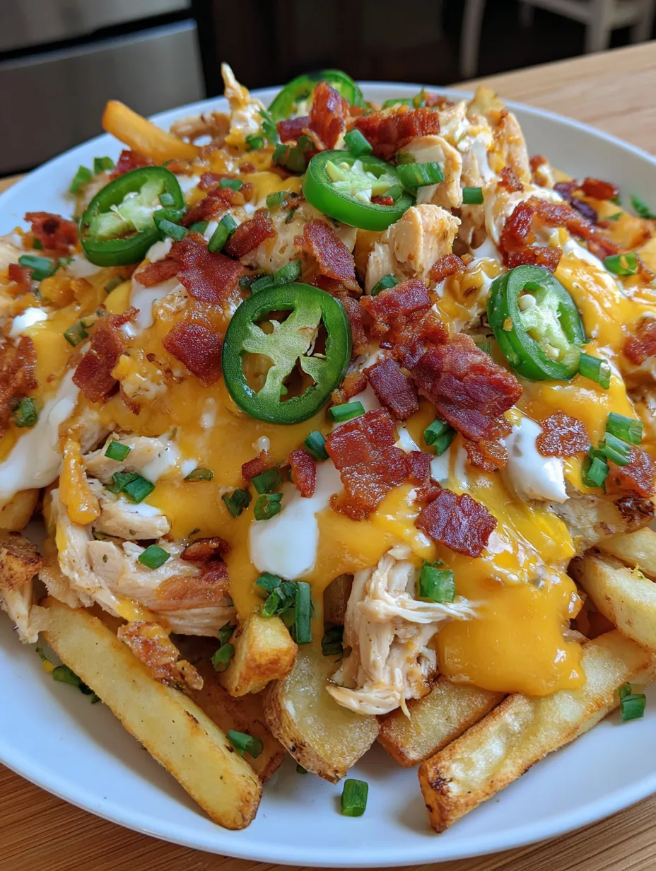 Jalapeño Bacon Ranch Chicken Cheese Fries Recipe