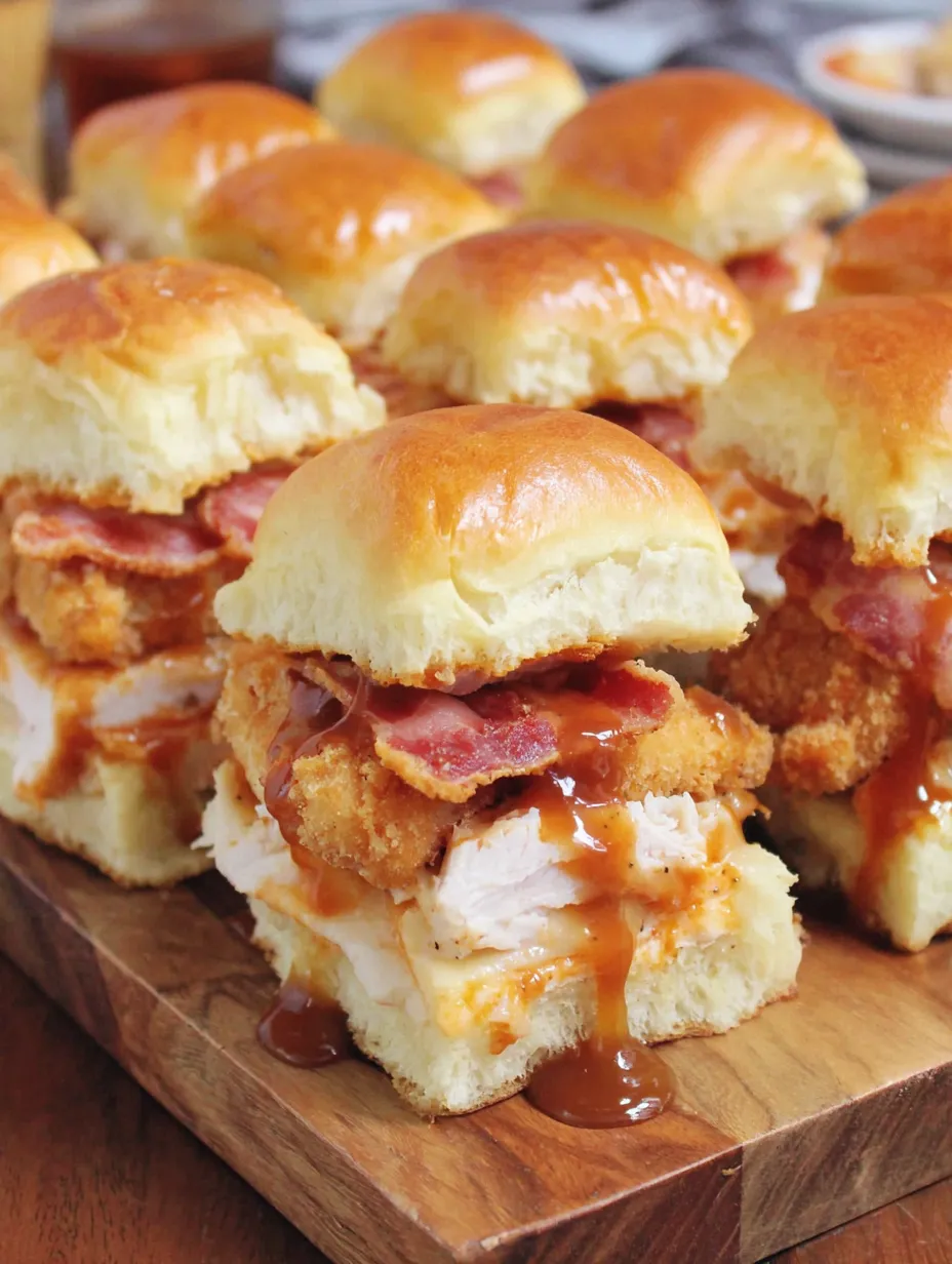 Maple Chicken and Bacon Sliders